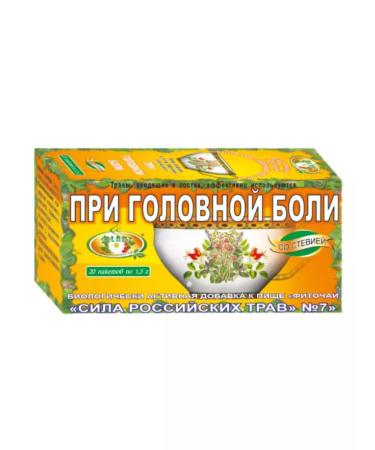 The power of Russian herbs Phytocha 7 in headache 4 pcs - Buy Online on GoSupps.com