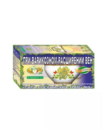 The power of Russian herbs Phytochi 6 for varicose veins 4 pcs - Buy Online on GoSupps.com