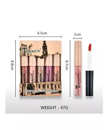KIRI LV Set of persistent lipstick for the lip 5 pcs - Buy Online on GoSupps.com