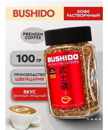 Soluble coffee Bushido Katana Red 100g
