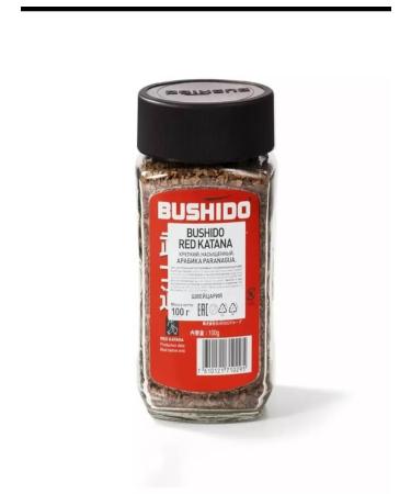 Soluble coffee Bushido Katana Red 100g - Buy Online on GoSupps.com