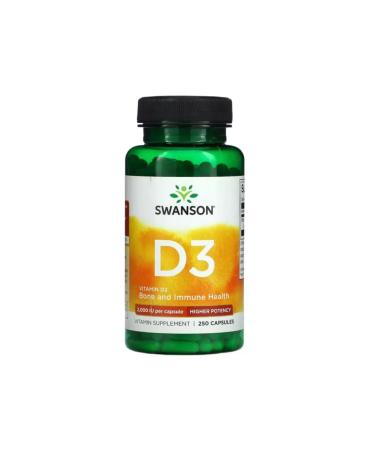 Swanson Vitamin D3 250 capsules 2000 - Buy Online on GoSupps.com