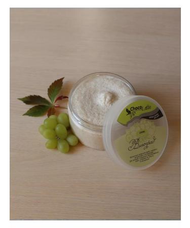 CHOCOLATTE Natural scrub for body sorbie grapes sugar - Buy Online on GoSupps.com