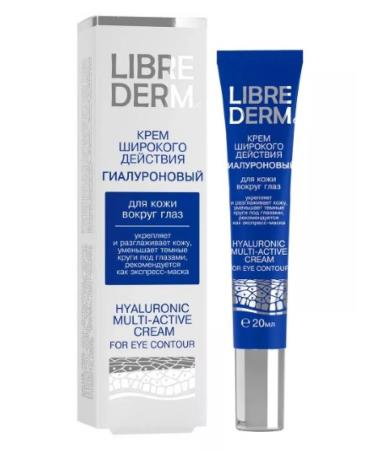 LIBREDERM Hyaluronic cream for the skin around the eyes 20 ml - 2 pcs - Buy Online on GoSupps.com