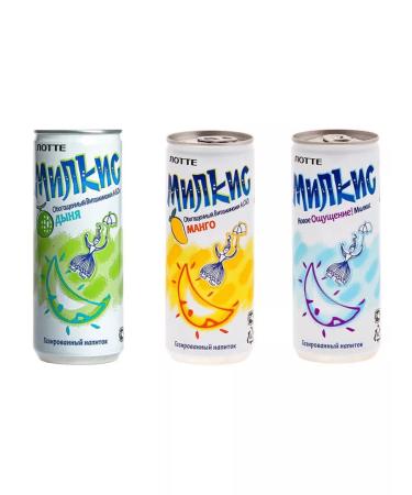 Lotte Set of drinks Milkis at 250 ml melon mango new sensation