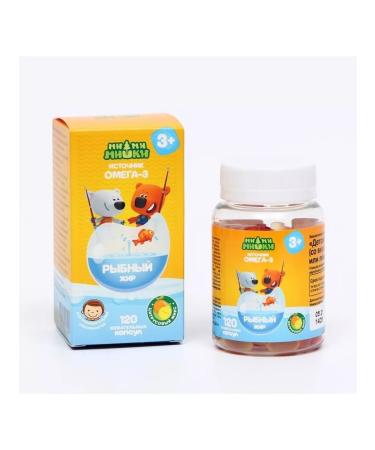 BE-BE-BEARS Fish fat children's caps. 400 mg No. 120 citrus - Buy Online on GoSupps.com