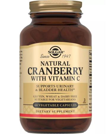 Solgar natural cranberries with vitamin C caps.p.60 (dietary supplement) - Buy Online on GoSupps.com