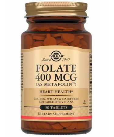 Solgar Fulat 400MKG "Metafolin" Tab.250MG No. 50 (BAD)