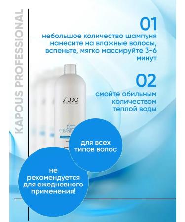 Kapous Professional Professional shampoo for deep hair cleansing - Buy Online on GoSupps.com
