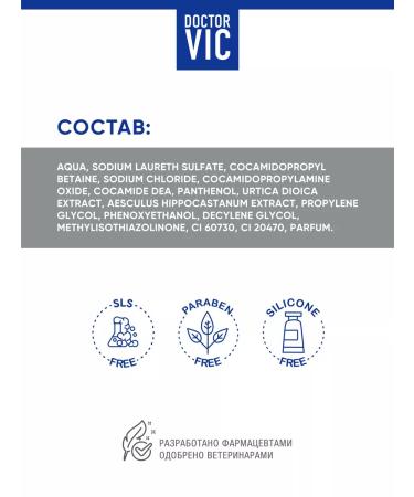 Doctor VIC Black wool shampoo for dogs and cats 250 ml - Buy Online on GoSupps.com