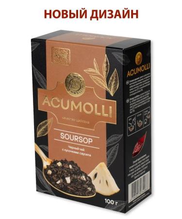 Acumolli SourSop tea with slices of a Sausep Black and Green 100 g - Buy Online on GoSupps.com