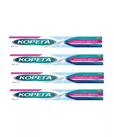 Korega cream for fixing dentures Protection of gums 40 GR-4pcs