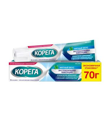 Korega Cream for fixing dentures mint 70g.- 1 pcs