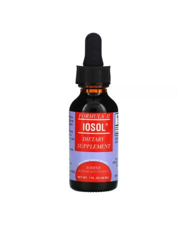 TPCS IOSOL Formula II food supplement with iodine 30 ml