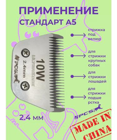 PCS Knife block for haircuts of animals 2.4 mm of the A5 standard - Buy Online on GoSupps.com