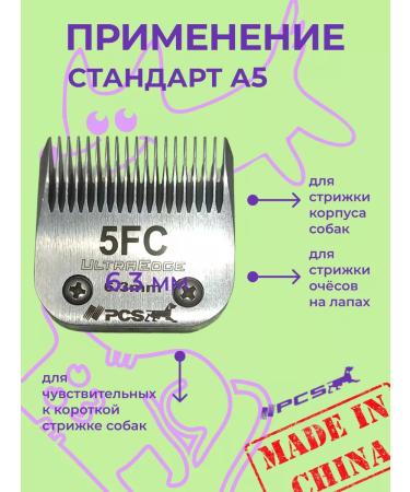 PCS A knife block for haircuts of animals 6.3 mm of the A5 standard - Buy Online on GoSupps.com