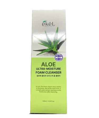 EKEL Foam for washing with aloe 100 ml - Buy Online on GoSupps.com