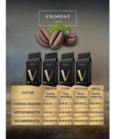Valmont Coffee in grains 1 kg of arabica 100% Crema - Buy Online on GoSupps.com