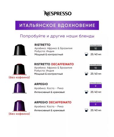 Nespresso 50pcs Volluto Decuffeinato coffee in Original capsules - Buy Online on GoSupps.com