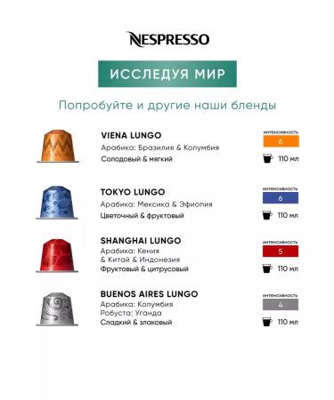 Nespresso 50pcs Volluto Decuffeinato coffee in Original capsules - Buy Online on GoSupps.com