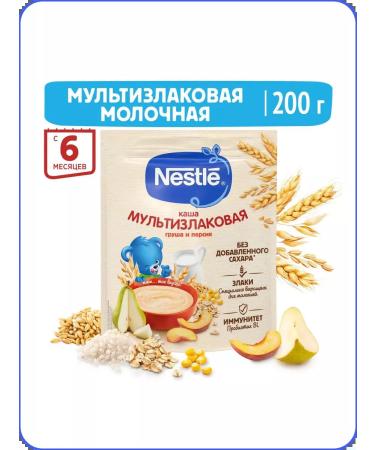 Nestle Military multiple -haired porridge with pear and peach with 6 months