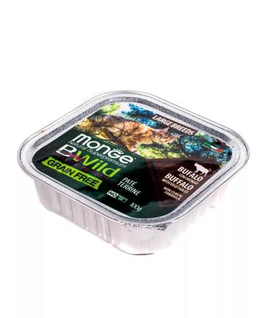 MONGE Paste for cats of large breeds with a buffalo 16 pcs. 100 g - Buy Online on GoSupps.com