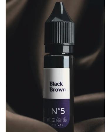 Hanafy Hanafi pigment for eyebrows No. 5. Black Brown - Buy Online on GoSupps.com