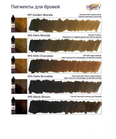 Hanafy Hanafi pigment for eyebrows No. 2. Dark Blonde - Buy Online on GoSupps.com