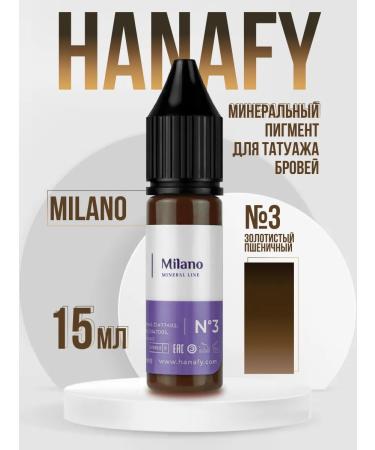 Hanafy No. 3 milano mineral pigment for eyebrow tattoo
