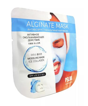 PSLAB Facial mask alginate anti -aging with collagen 22 g - Buy Online on GoSupps.com