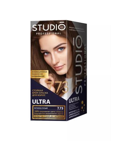 Studio Professional Hair Cream Ultra Amber-Brusone Tone 7.73