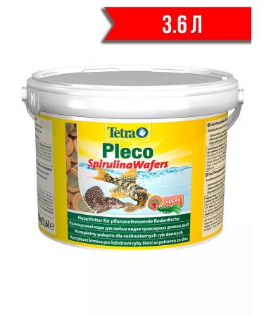 TETRA PLECO WAFERS food for herbivores of bottom fish of spirulina 3.6 liters