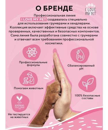 I LOVE MY PET Universal shampoo for dogs and cats concentrate 1000 ml - Buy Online on GoSupps.com