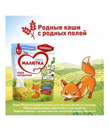 Little one Milk corn porridge from 5 months 220 g 2 pcs - Buy Online on GoSupps.com