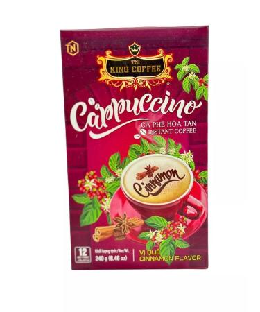 King Coffee CAPPUCCINO coffee cinnamon Vietnam (12pcs)