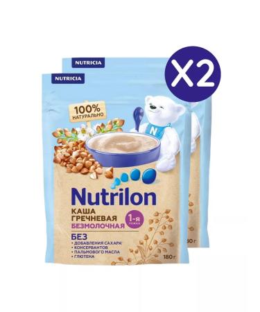 Nutrilon Sinless buckwheat porridge from 4 months 180 g 2 pcs
