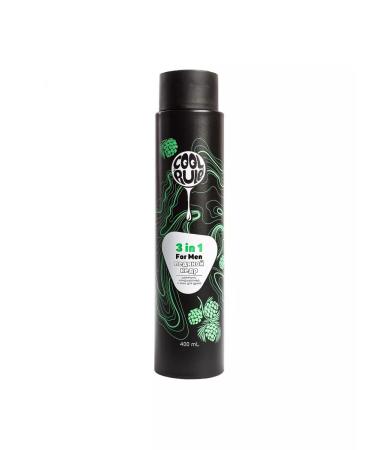 Cool Rule Male shampoo for hair gel and balm 3 in 1 400 ml - Buy Online on GoSupps.com