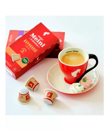 Julius Meinl Coffee in nespresso cream capsules 100 pcs - Buy Online on GoSupps.com