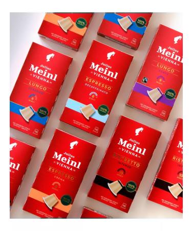 Julius Meinl Coffee in nespresso cream capsules 100 pcs - Buy Online on GoSupps.com