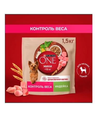PURINA ONE Dog feed for dry mini control over turret 1.5 kg 4 pcs - Buy Online on GoSupps.com