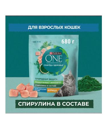PURINA ONE Feed dry nature of health for cats chicken 0.68 kg 4 pcs - Buy Online on GoSupps.com