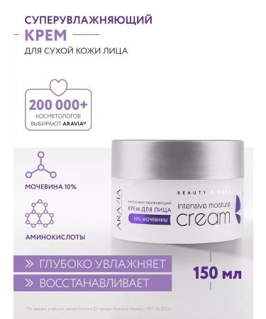 ARAVIA Face cream intensively moisturizer with urea 150 ml