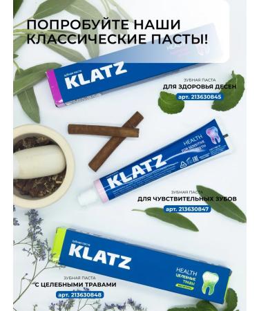 Klatz Toothpaste whitening with a fluoride of 75 ml - Buy Online on GoSupps.com