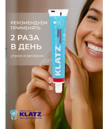 Klatz Toothpaste whitening with a fluoride of 75 ml - Buy Online on GoSupps.com