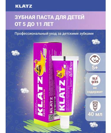 Klatz Toothpaste Children's Pasta 5-11 years old Tutti-Frutti 40 ml