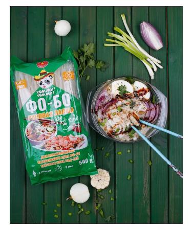 YUMMY YUMMY Rice noodles Fabro wide PHO KHO 500 g