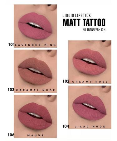 LUXVISAGE Lipstick Matt Tattoo 12h liquid matte tone 120 - Buy Online on GoSupps.com