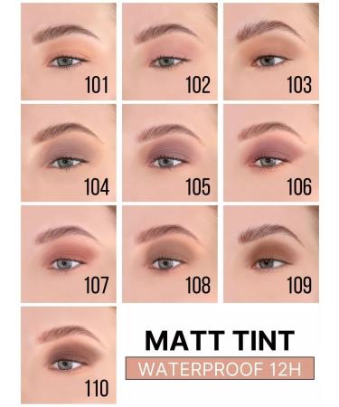 LUXVISAGE Eye Shadows Liquid Matt Tint Waterproof 12h matte 105 - Buy Online on GoSupps.com