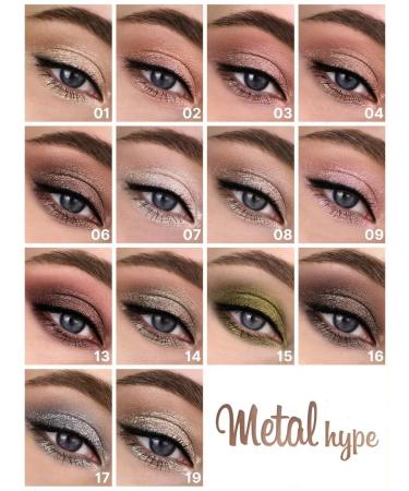 LUXVISAGE Eye Shadows Liquid Metal Hype Tone 1 - Buy Online on GoSupps.com