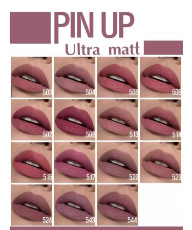 LUXVISAGE Lipstick PIN Up Ultra Matt Persistent matte tone 544 - Buy Online on GoSupps.com